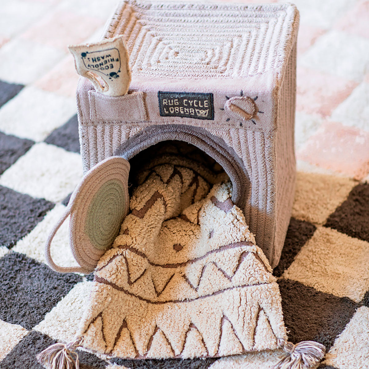 Cesta de brincar Washing Machine 30 x 33 x 31 cm