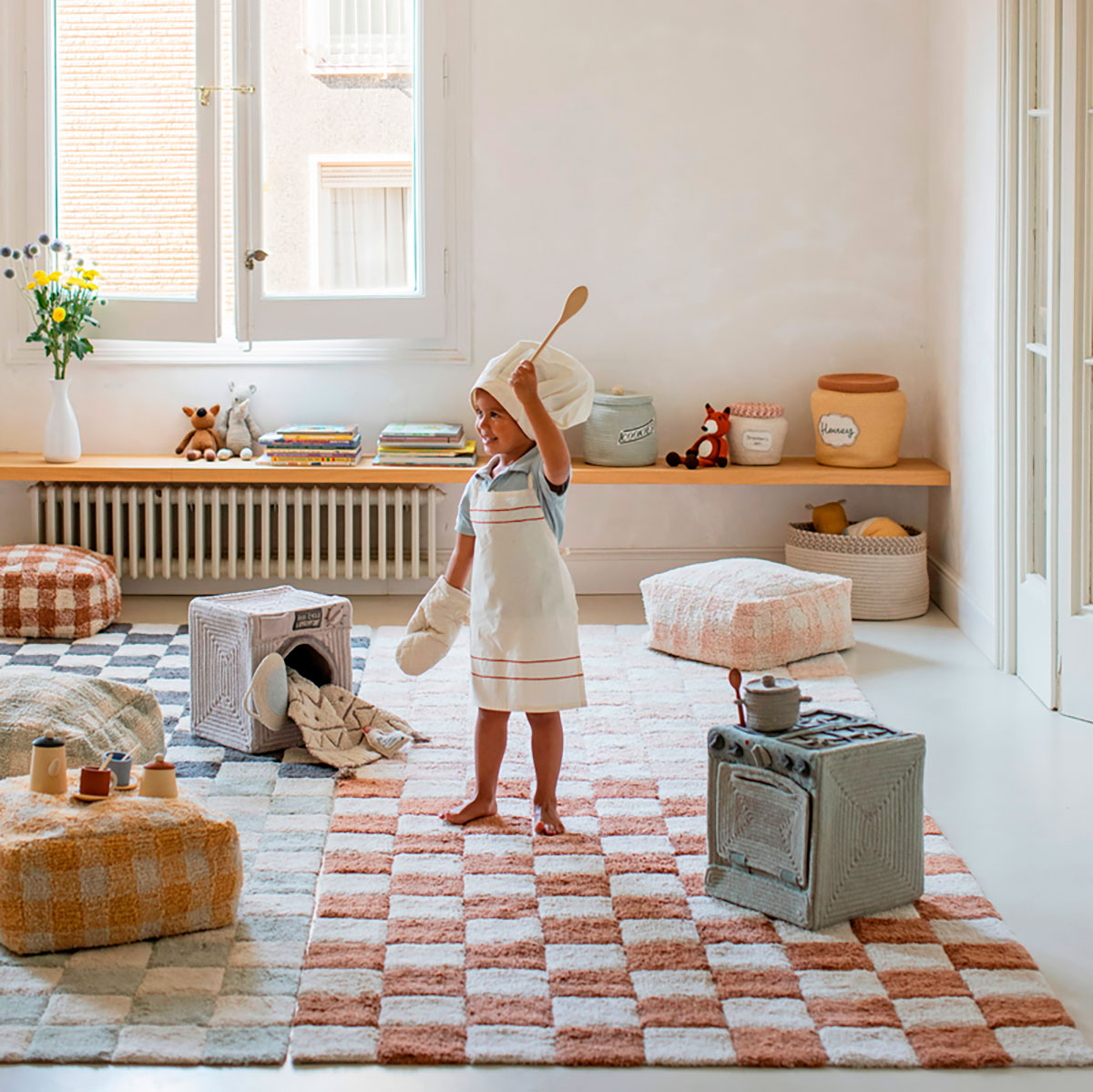 Cesta de brincar Washing Machine 30 x 33 x 31 cm