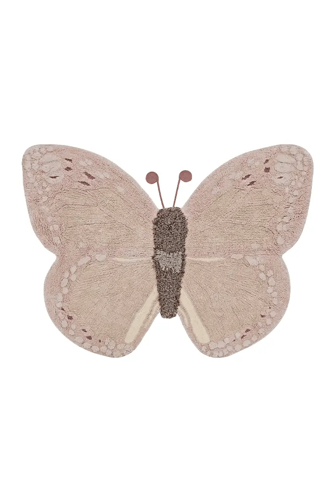 Tapete lavável Baby Butterfly 90 x 120 cm