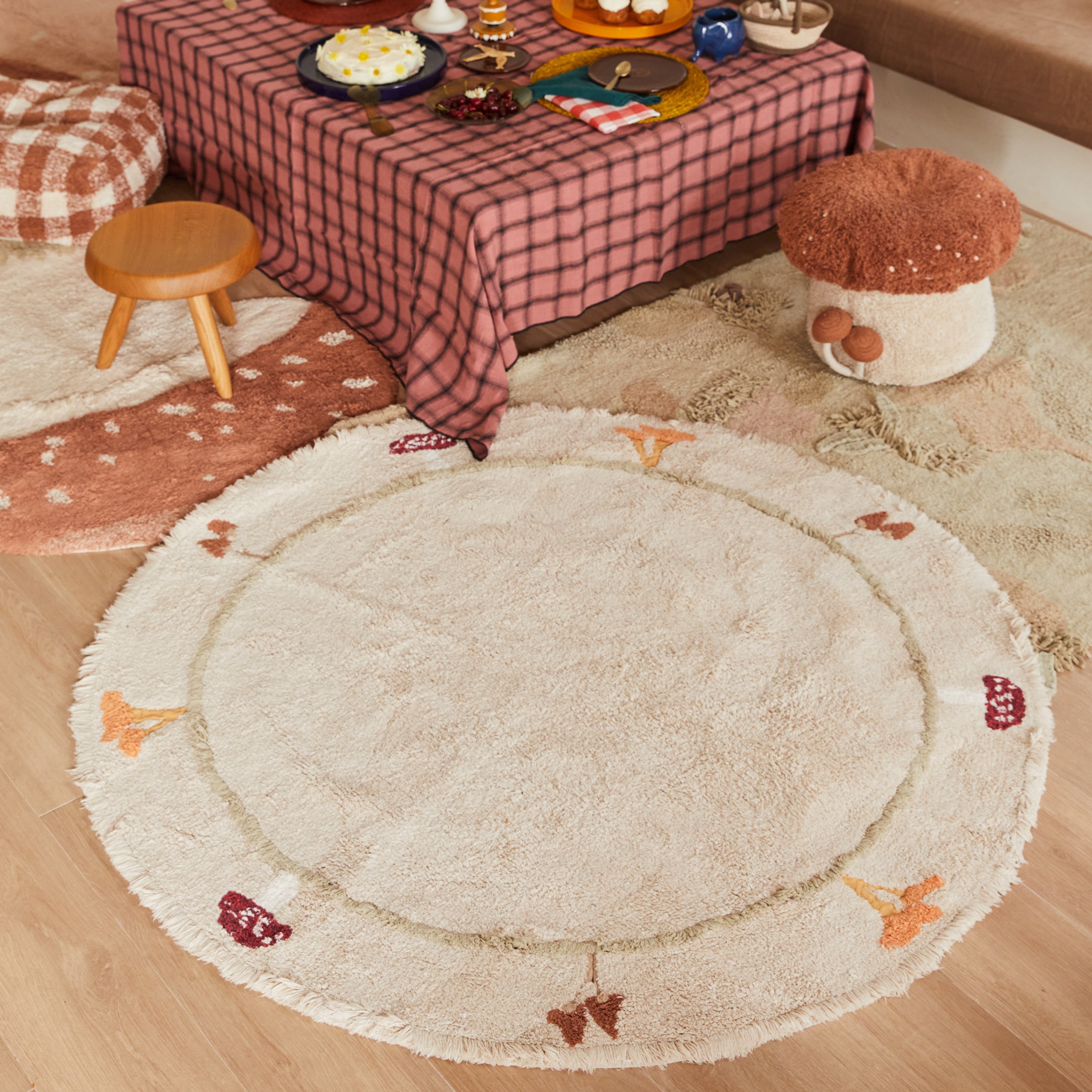 Tapete lavável Chanterelle Ø 140 cm