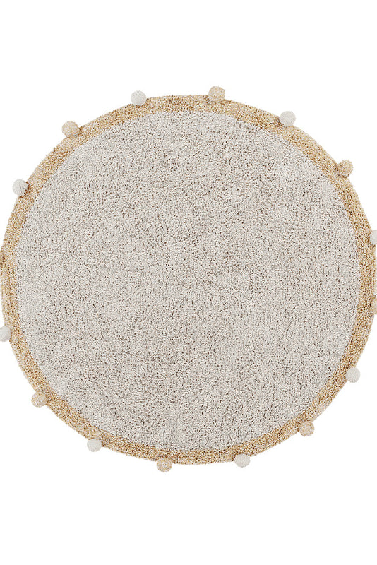 Tapete Redondo Lavável Bubbly Honey Ø 120 cm