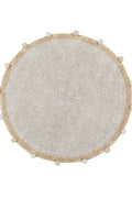 Tapete Redondo Lavável Bubbly Honey Ø 120 cm