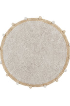 Tapete Redondo Lavável Bubbly Honey Ø 120 cm