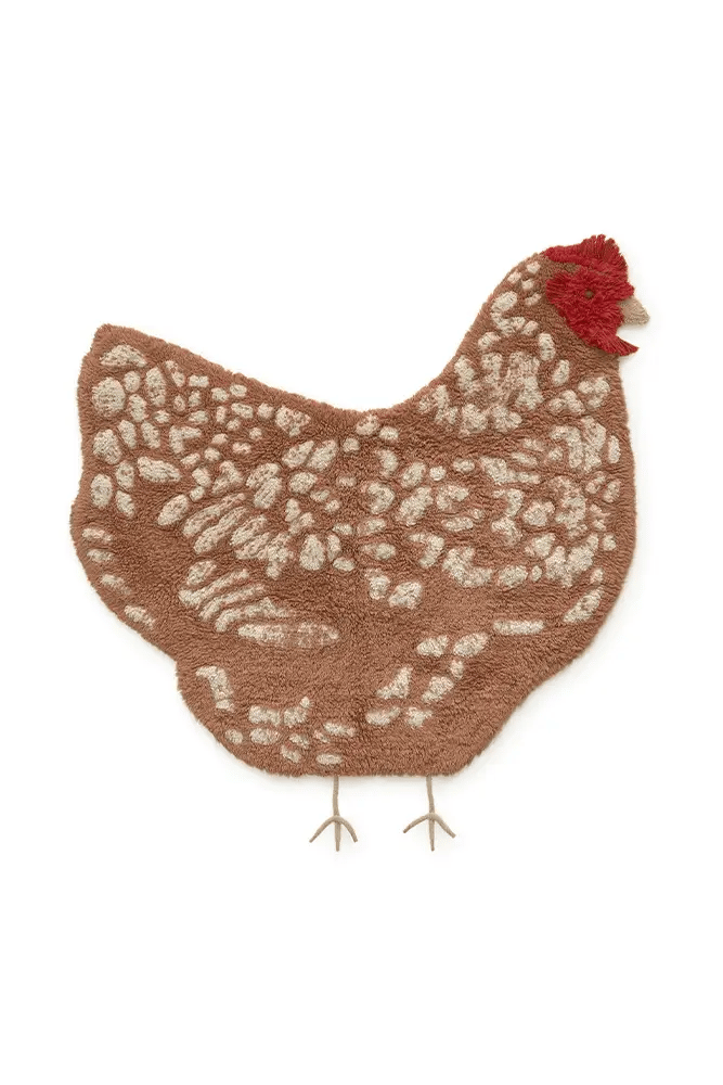 Tapete lavável Chicken 110 x 100 cm