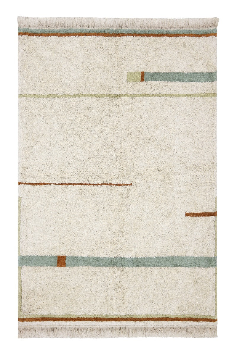 Tapete lavável Lanes Vintage Blue 90 x 130 cm