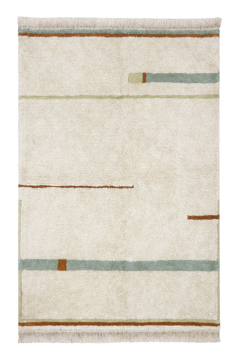 Tapete lavável Lanes Vintage Blue 140 x 200 cm