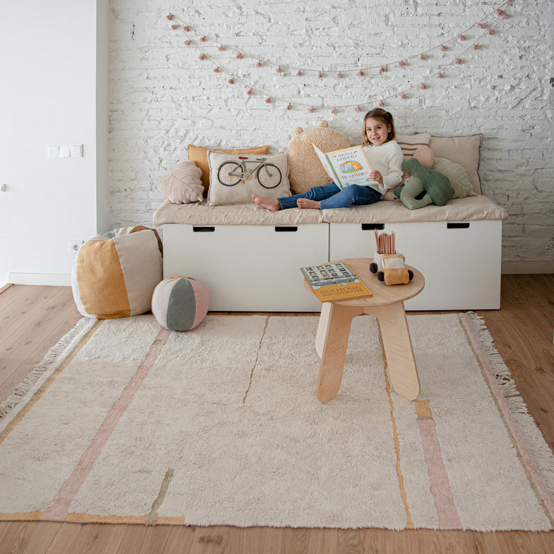 Tapete lavável Lanes Vintage Nude 90 x 130 cm