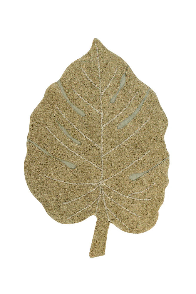 Tapete Lavável Monstera Olive 120 x 180 cm