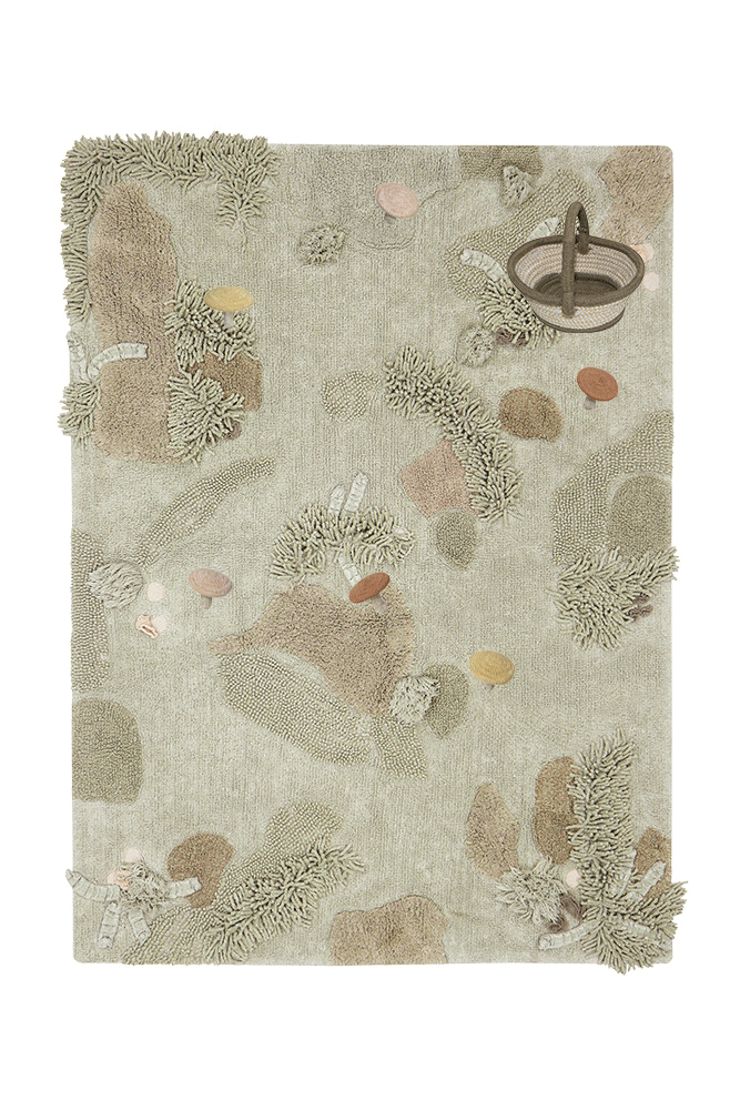 Tapete lavável interativo Mushroom Forest 120 x160 cm