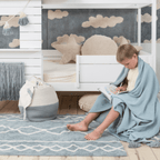 Tapete lavavel Oasis Azul Vintage 120 x 160 cm