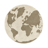 Tapete Lavável Redondo RugCycled Mapa Mundi Ø 120 cm