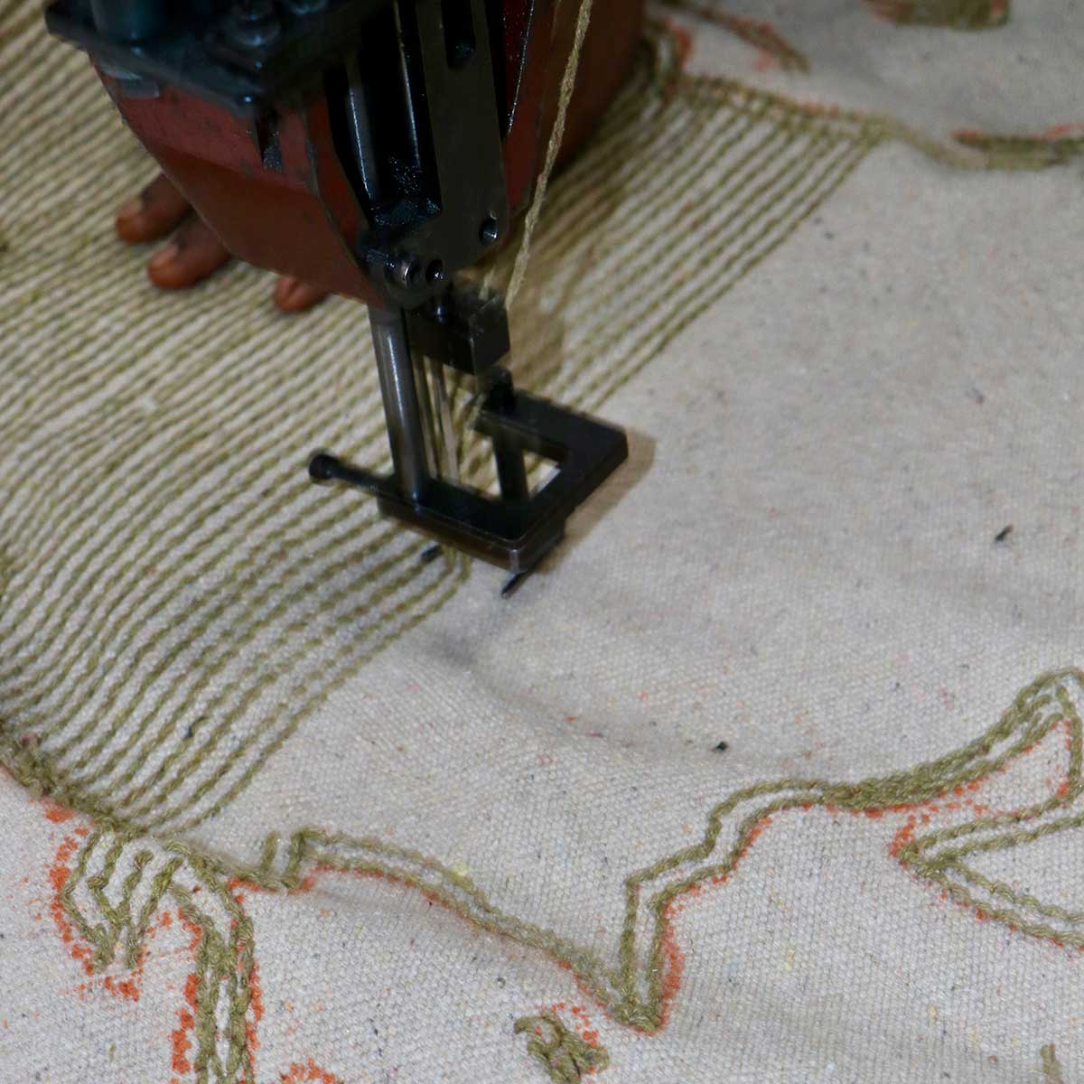 Tapete RugCycled Mapa Mundi Ø 120 cm