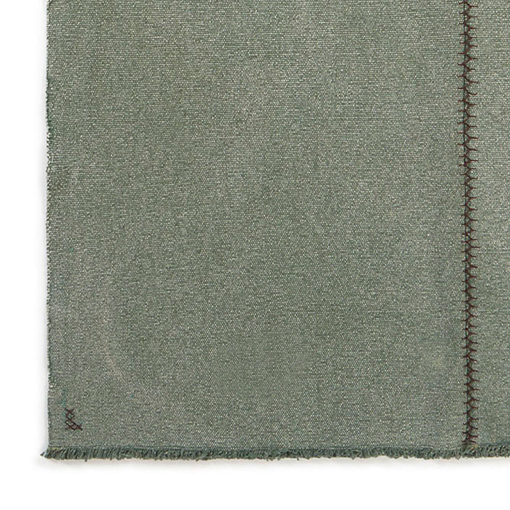 Tapete Lavável Lorena Canals Stonewashed Duck green - Verde pato 165 x 210 cm