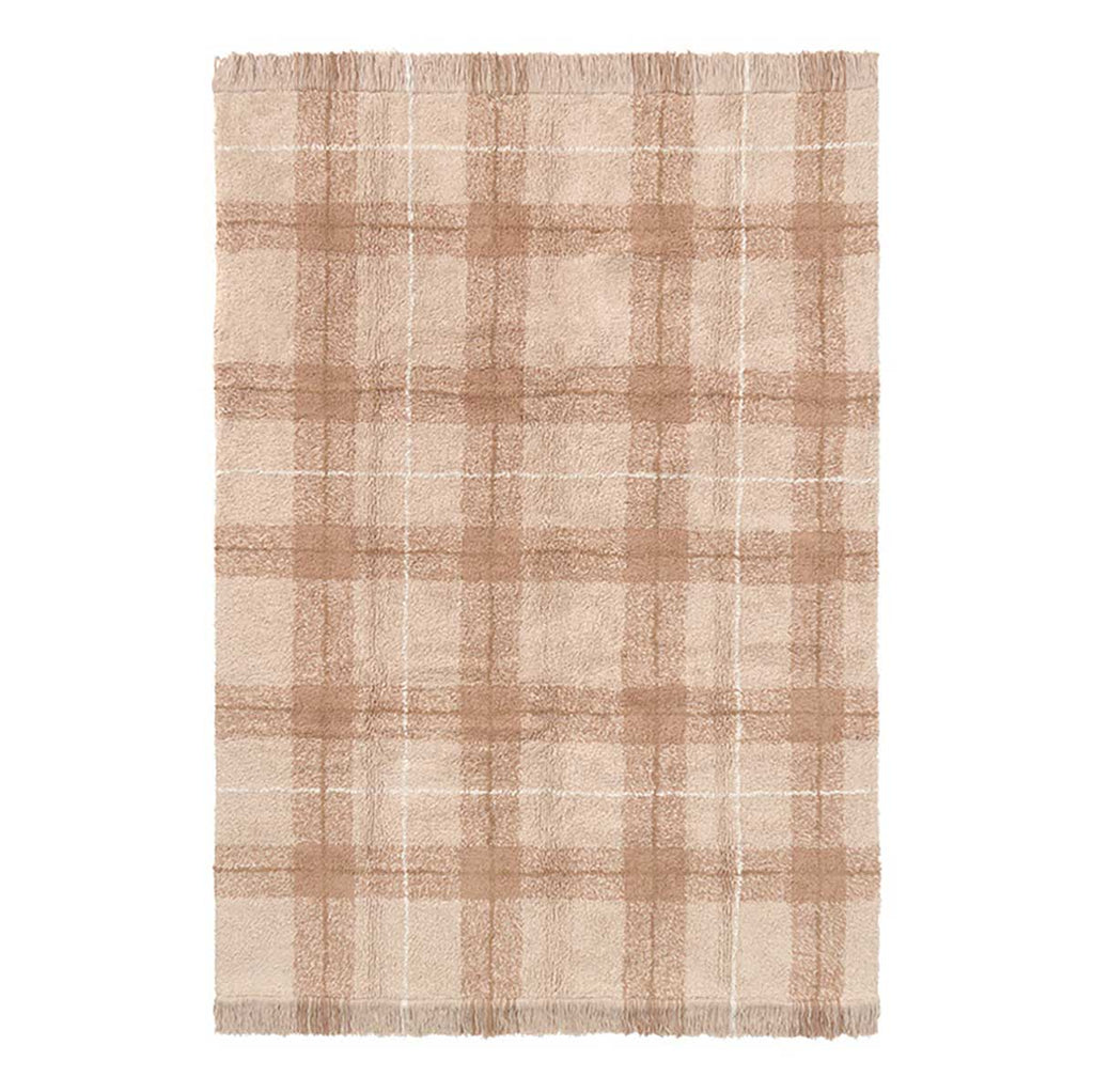 Tapete lavável Tartan Rose S 90 x 120 cm