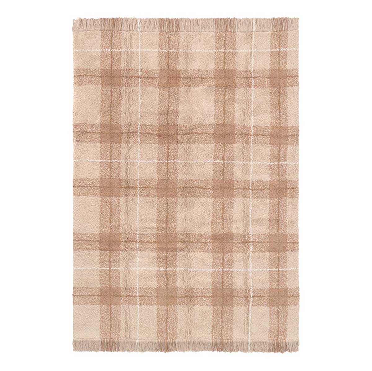 Tapete lavável Tartan Rose M 140 x 190 cm
