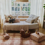 Tapete lavável Tartan Rose M 140 x 190 cm