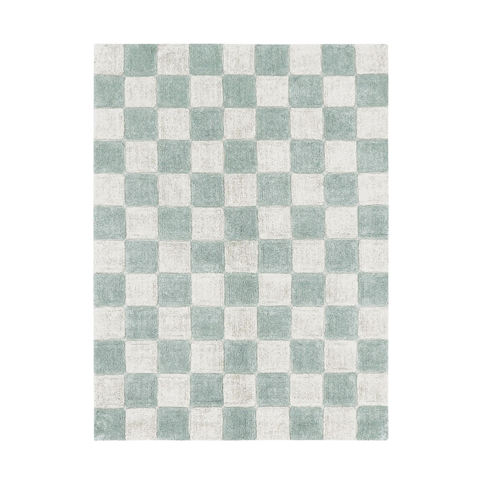 Tapete lavável Kitchen Tiles Azul Sálvia 120 x 160 cm