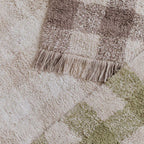 Tapete lavável Vichy Ivory 90 x 120 cm