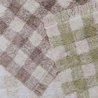 Tapete lavável Vichy Marron 90 x 120 cm