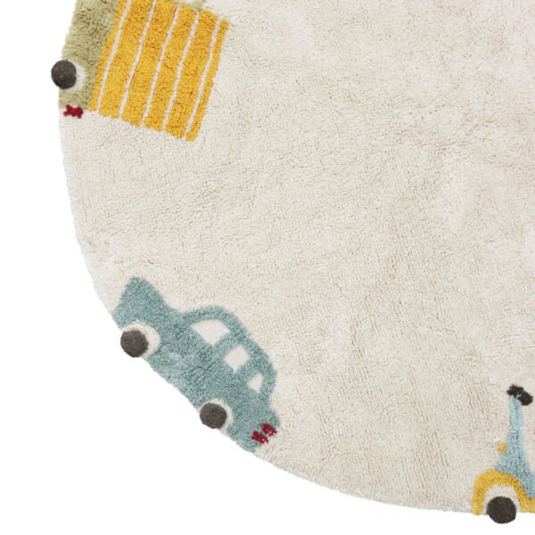 Tapete Lavável Wheels 140 cm