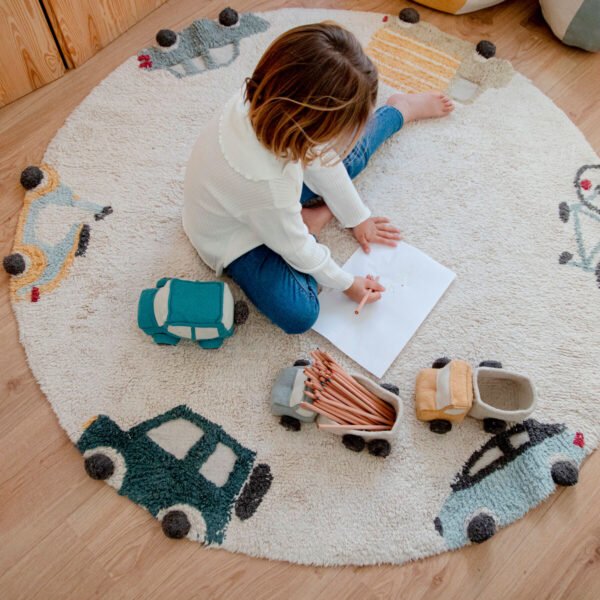 Tapete Lavável Wheels 140 cm