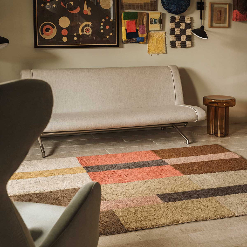 Tapete de Lã Lavável Lorena Canals Woolable® Coral Temperado, Noz & Concha 80 x 230 cm