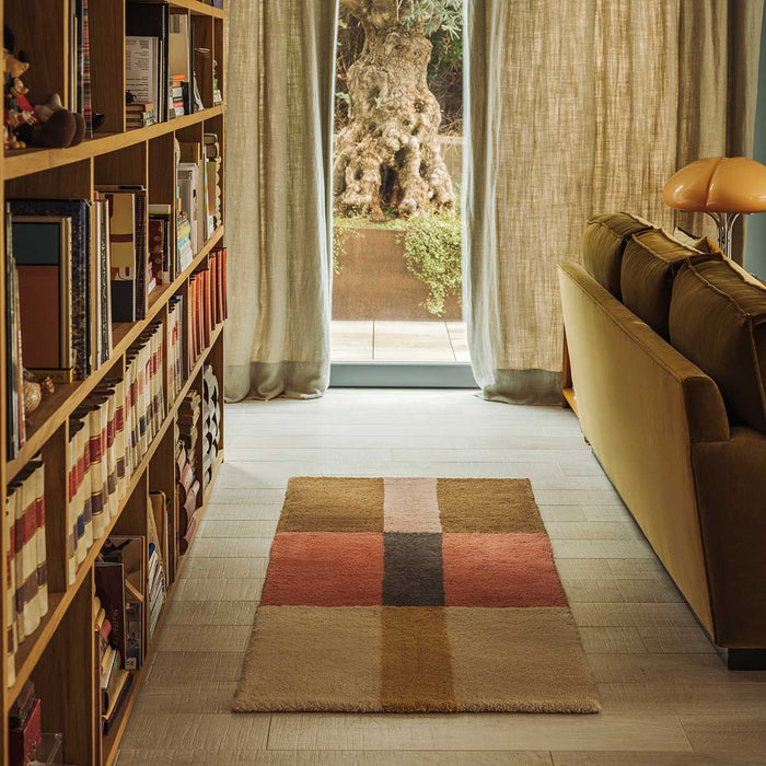 Tapete de Lã Lavável Lorena Canals Woolable® Coral Temperado, Noz & Concha 80 x 230 cm