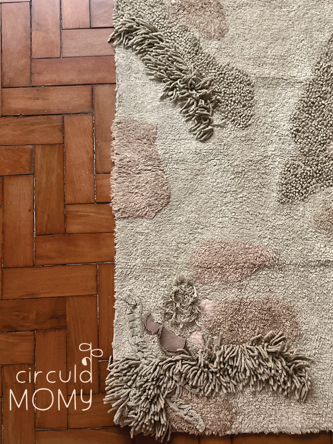 Tapete lavável interativo Mushroom Forest 120 x160 cm Circula Momy