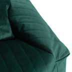 Puff beanbag Chelsea eco-velvet Jungle Green 72 x 75 x 42 cm