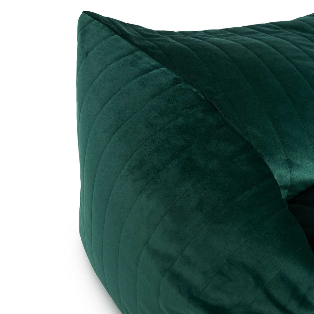 Puff beanbag Chelsea eco-velvet Jungle Green 72 x 75 x 42 cm