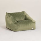 Puff beanbag Chelsea eco-velvet Olive Green 72 x 75 x 42 cm
