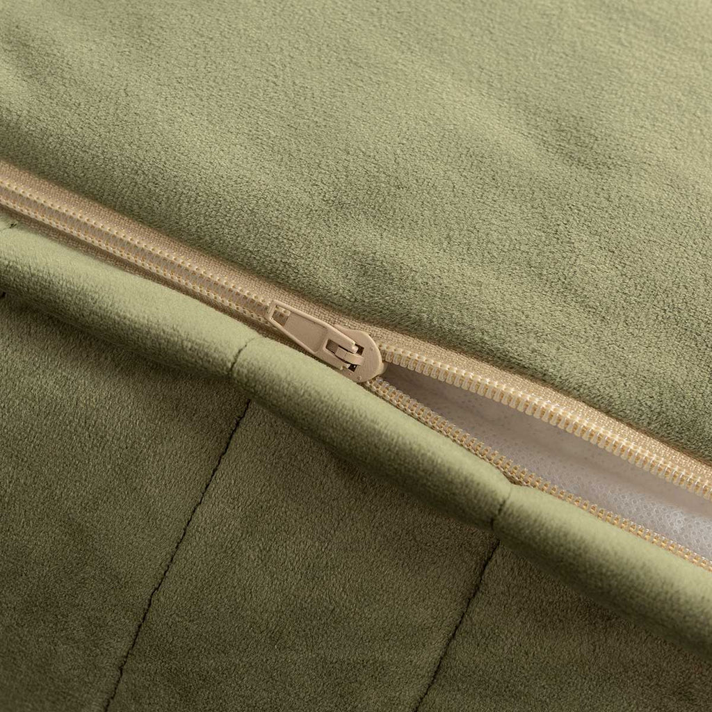 Puff beanbag Chelsea eco-velvet Olive Green 72 x 75 x 42 cm