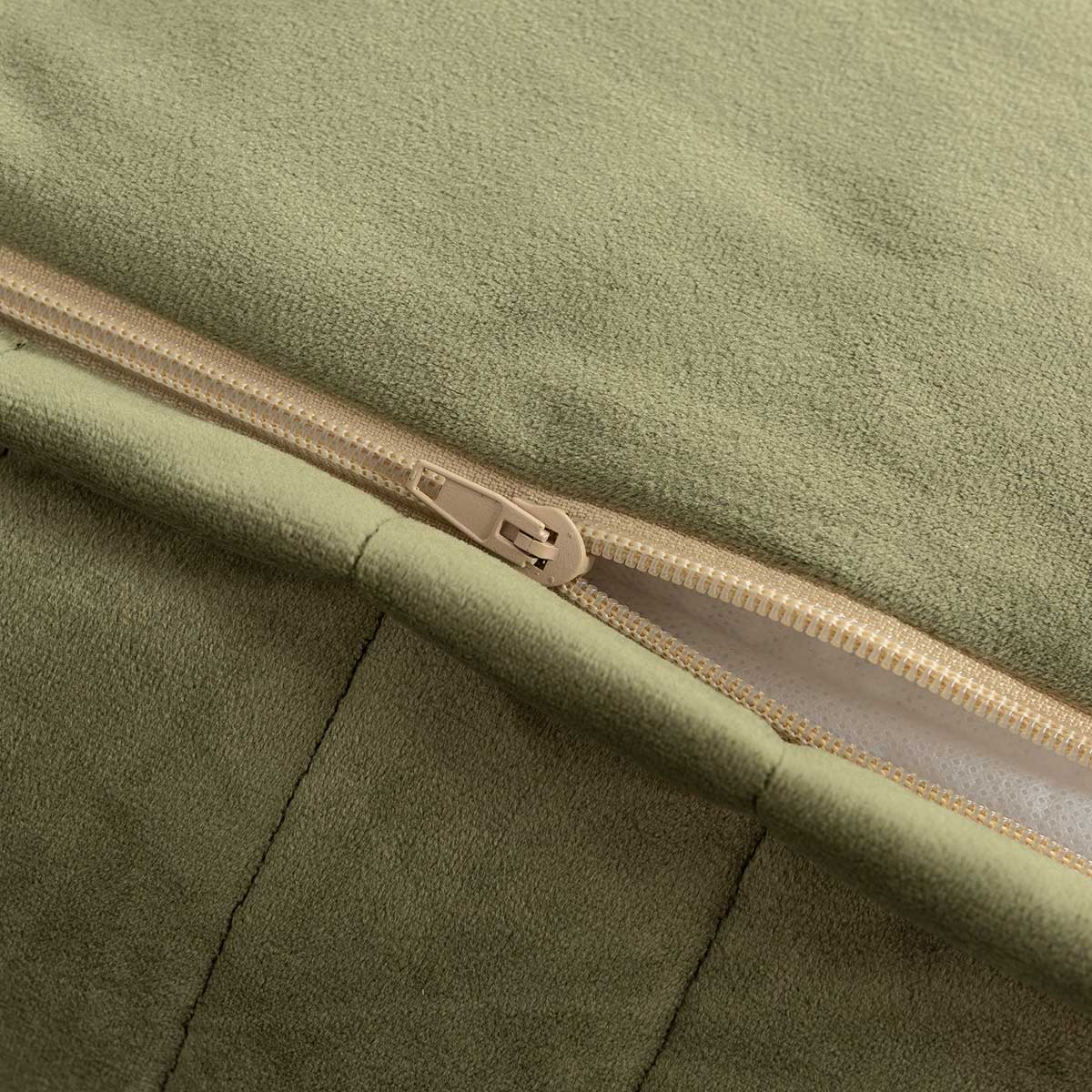 Puff beanbag Chelsea eco-velvet Olive Green 72 x 75 x 42 cm