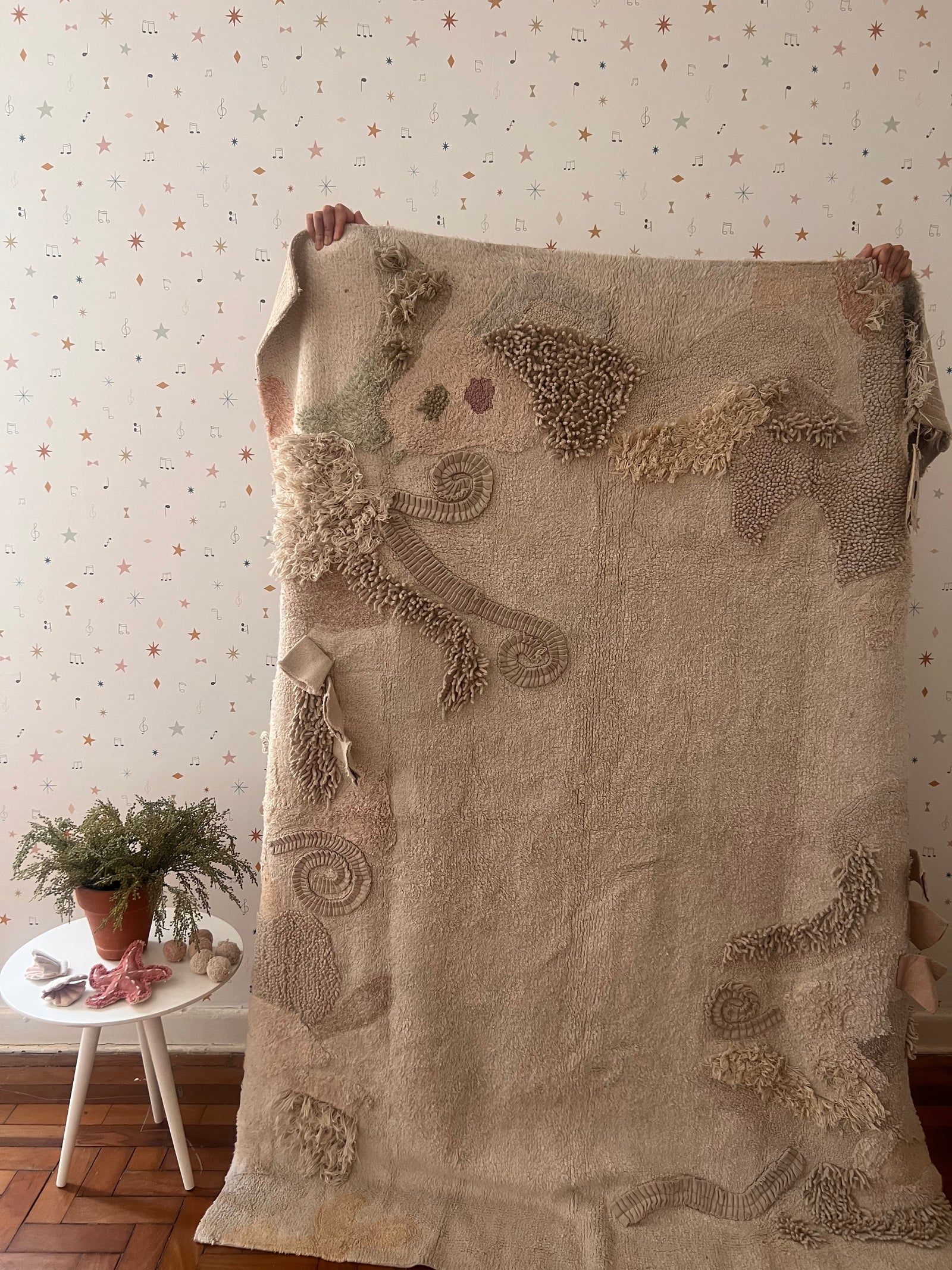 Tapete lavável interativo  Seabed 140 x 200 cm Circula Momy