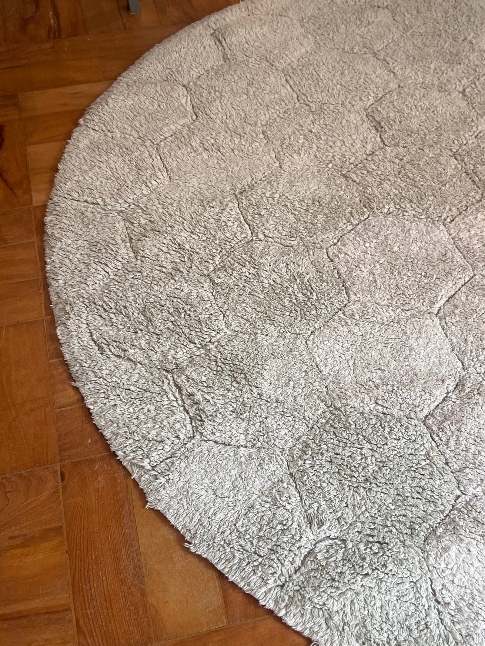 Tapete lavável Honeycomb Blue Sage Ø 140 cm Circula Momy