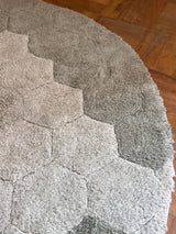 Tapete lavável Honeycomb Blue Sage Ø 140 cm Circula Momy