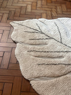 Tapete Lavável Monstera Natural 120 x 180 cm Circula Momy