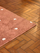 Tapete lavável Mini Dot  Castanha 100 x 150 cm Circula Momy
