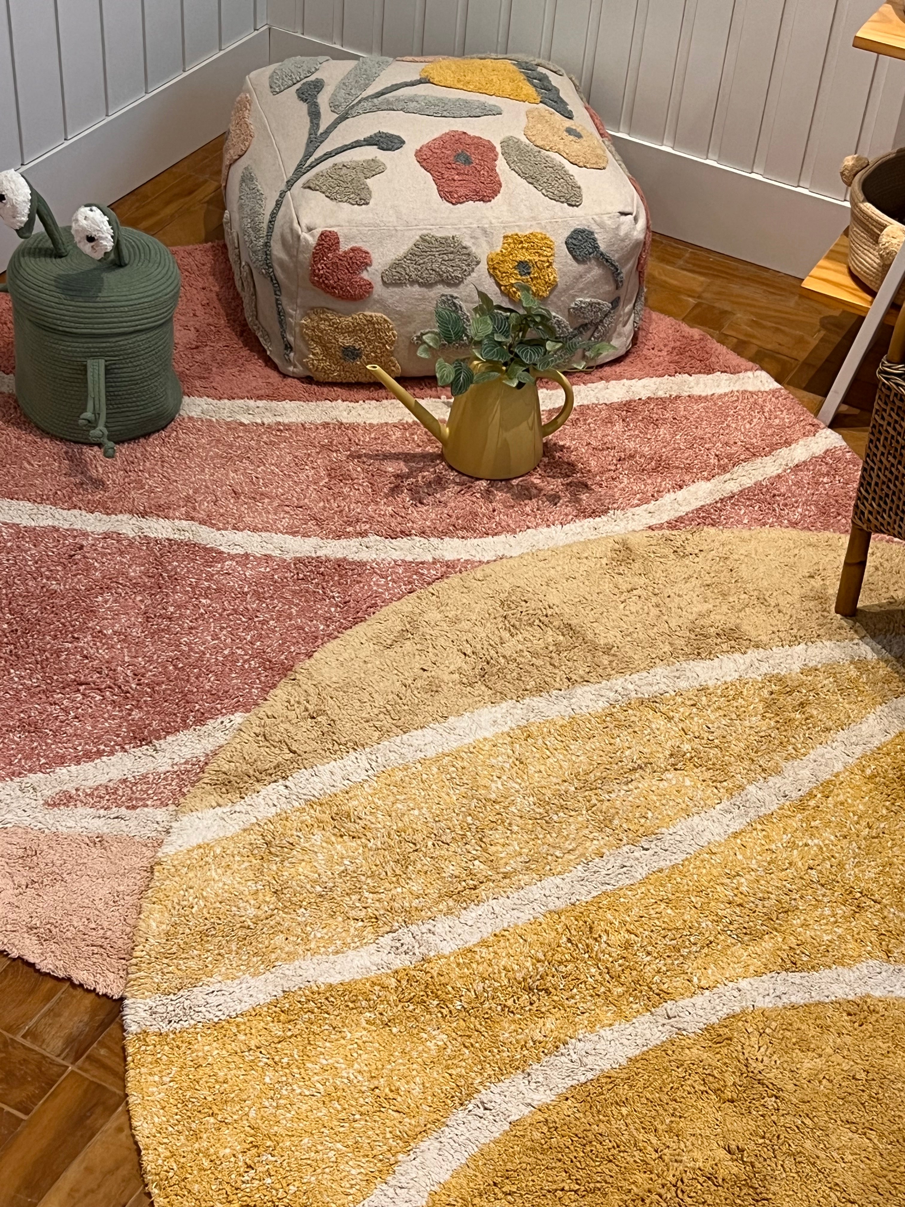 Tapete Lavável Montanhas Nude Ø 160cm