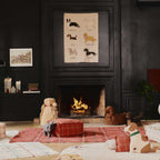 Enfeite de parede Dogs 70 x 100 cm