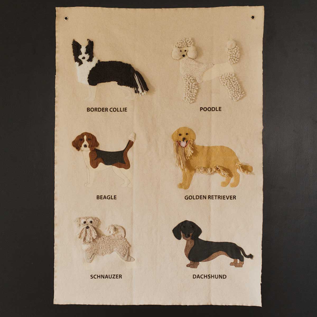 Enfeite de parede Dogs 70 x 100 cm