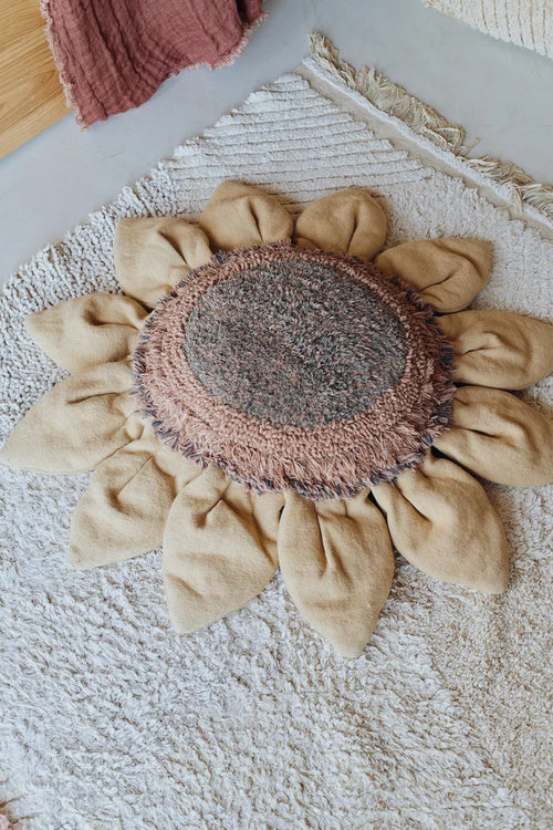 Almofada de chão Sun flower 90 x 90 cm