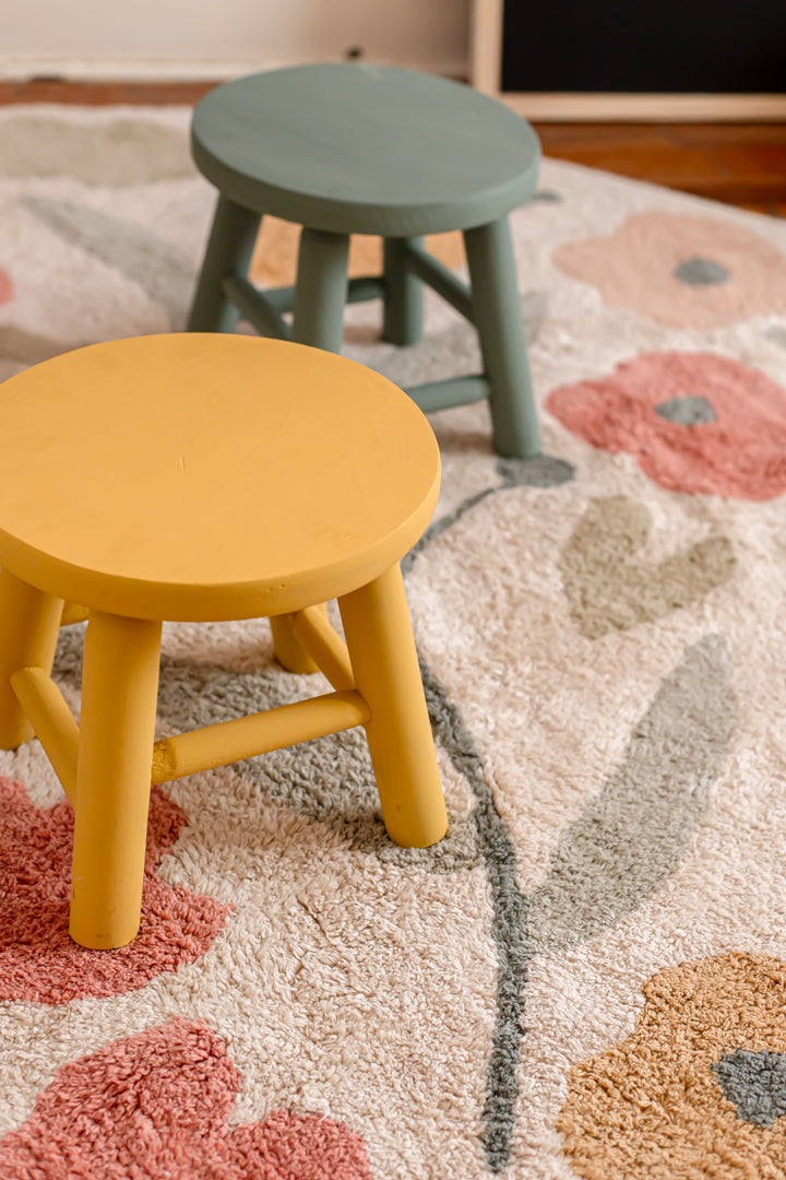 Tapete Lavável Flores Ø 160cm