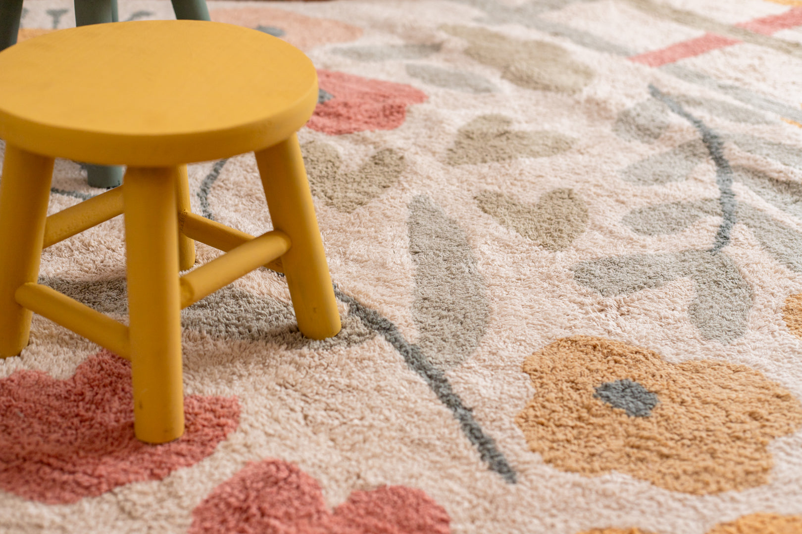 Tapete Lavável Flores Ø 160cm