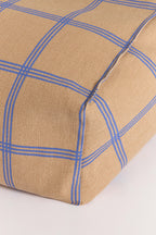 Puff VIBES beanbag azul e bege 74 x 40 x 60 cm