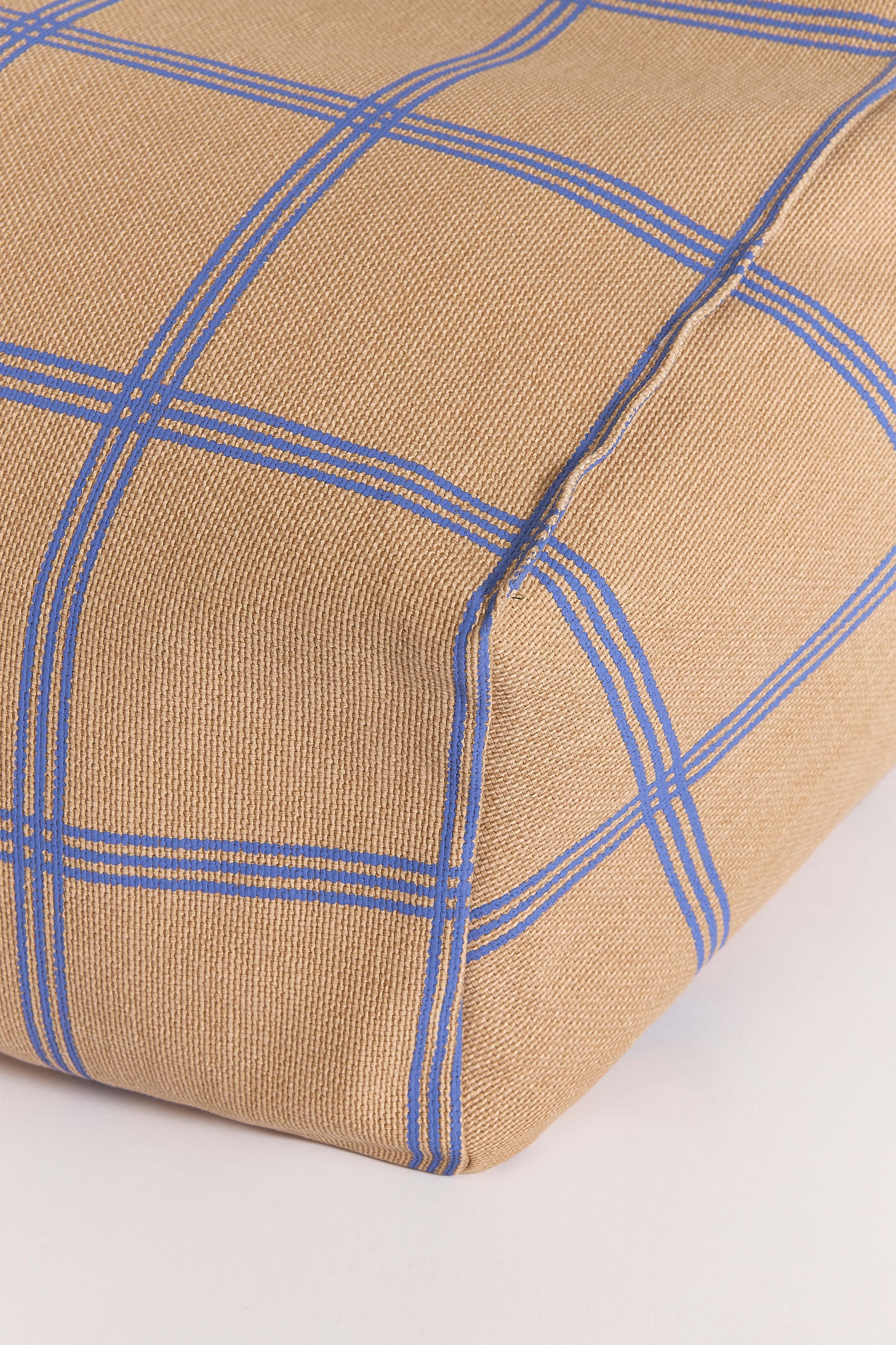 Puff VIBES beanbag azul e bege 74 x 40 x 60 cm