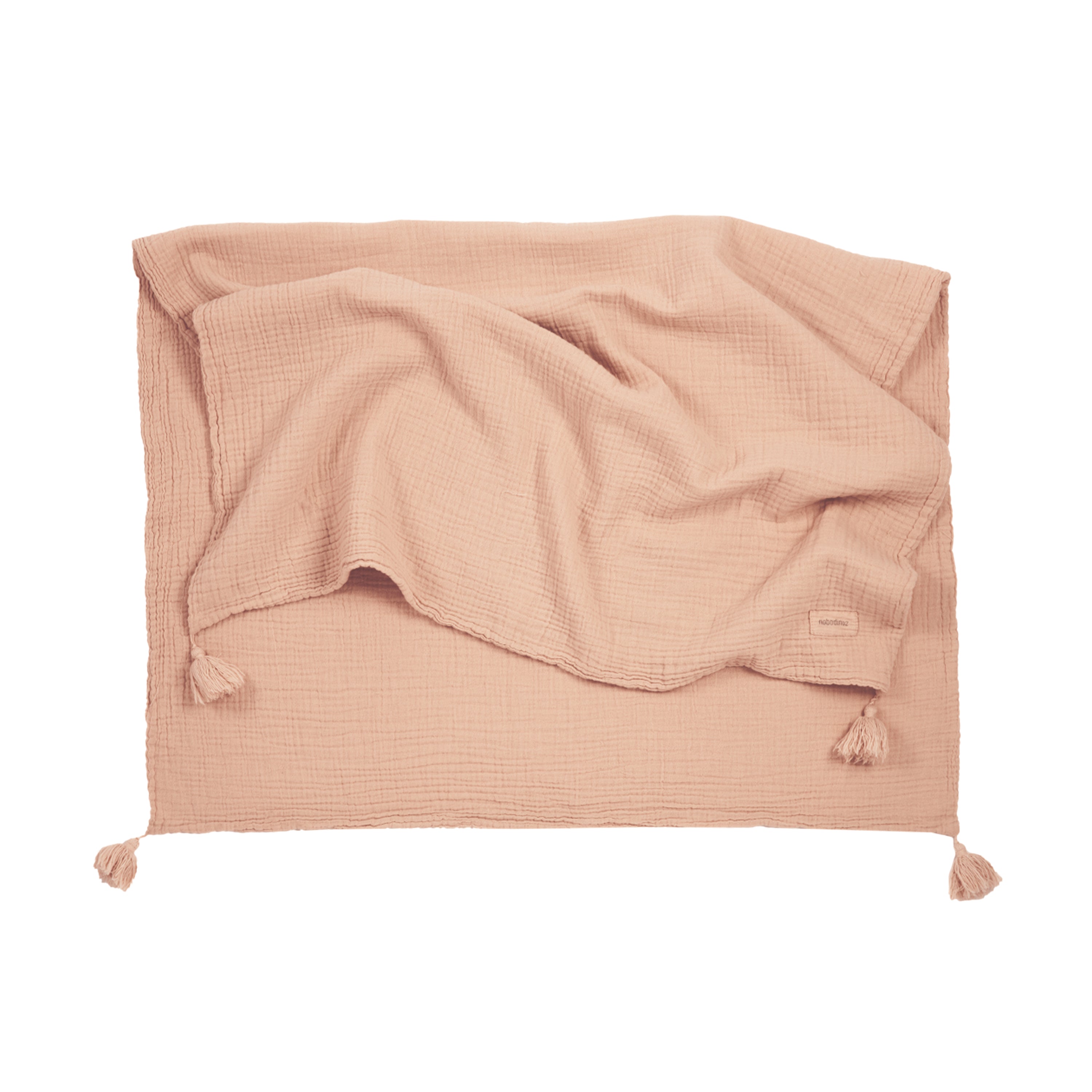 Muselina Wabi Sabi dupla face Powder Pink 65 x 100 cm