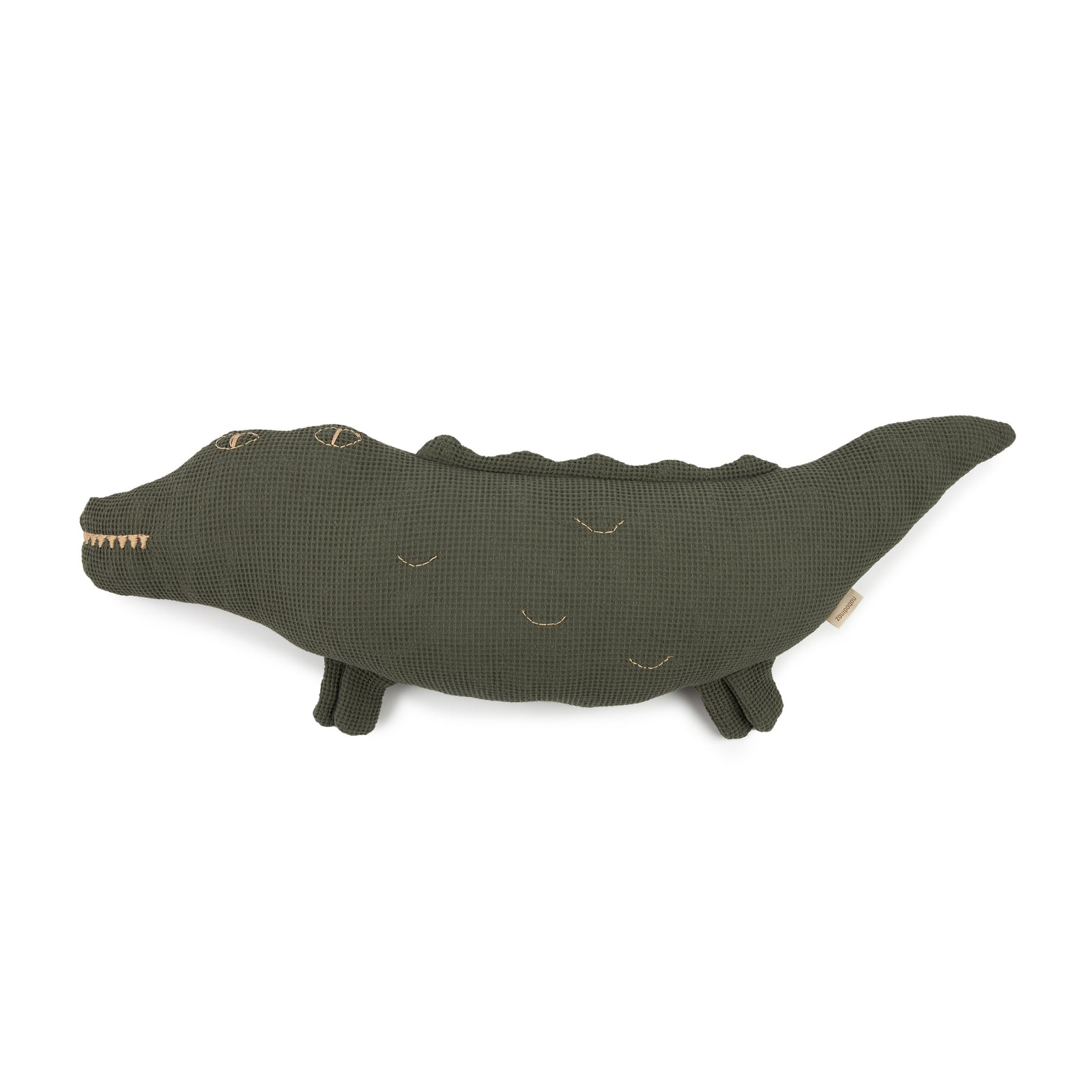 Almofada Wabi sabi Crocodilo Verde 72 x 22 x 10 cm
