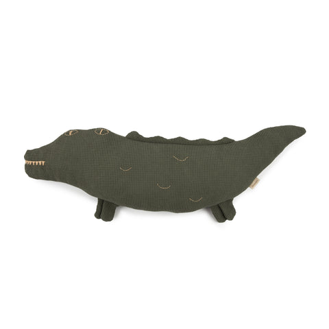 Almofada Wabi sabi Crocodilo Verde 72 x 22 x 10 cm