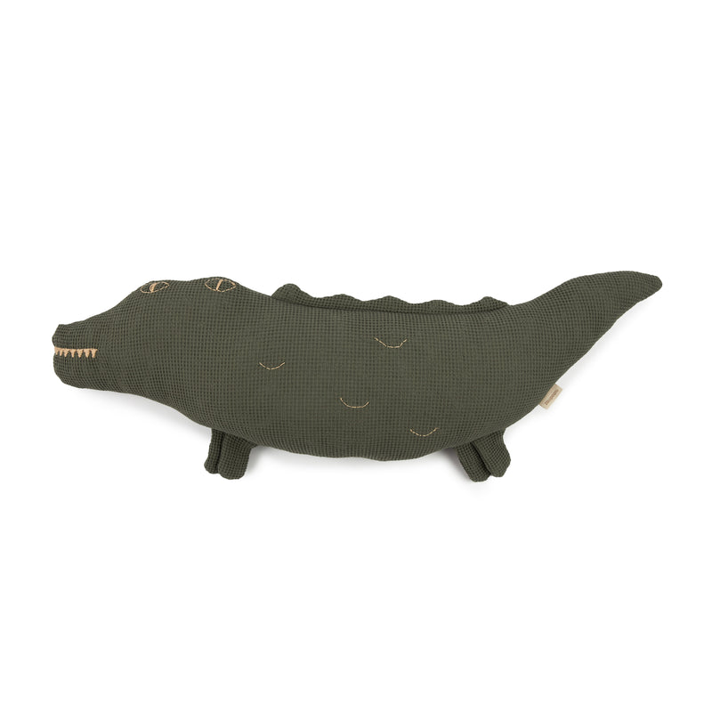Almofada Wabi sabi Crocodilo Verde 72 x 22 x 10 cm